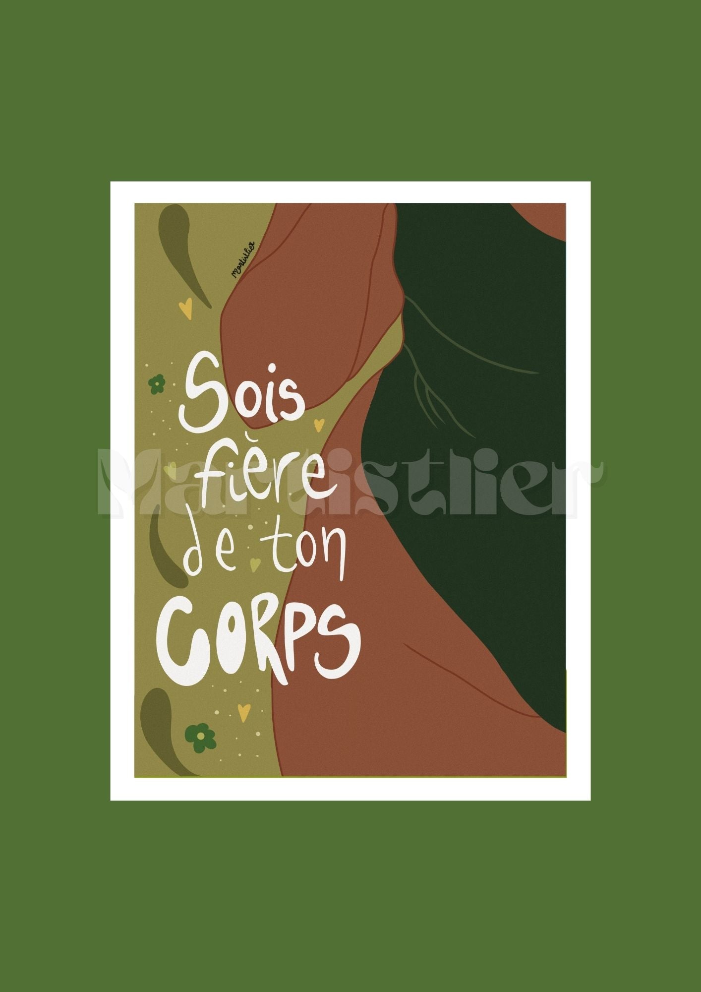Carte postale - Sois fière de ton corps