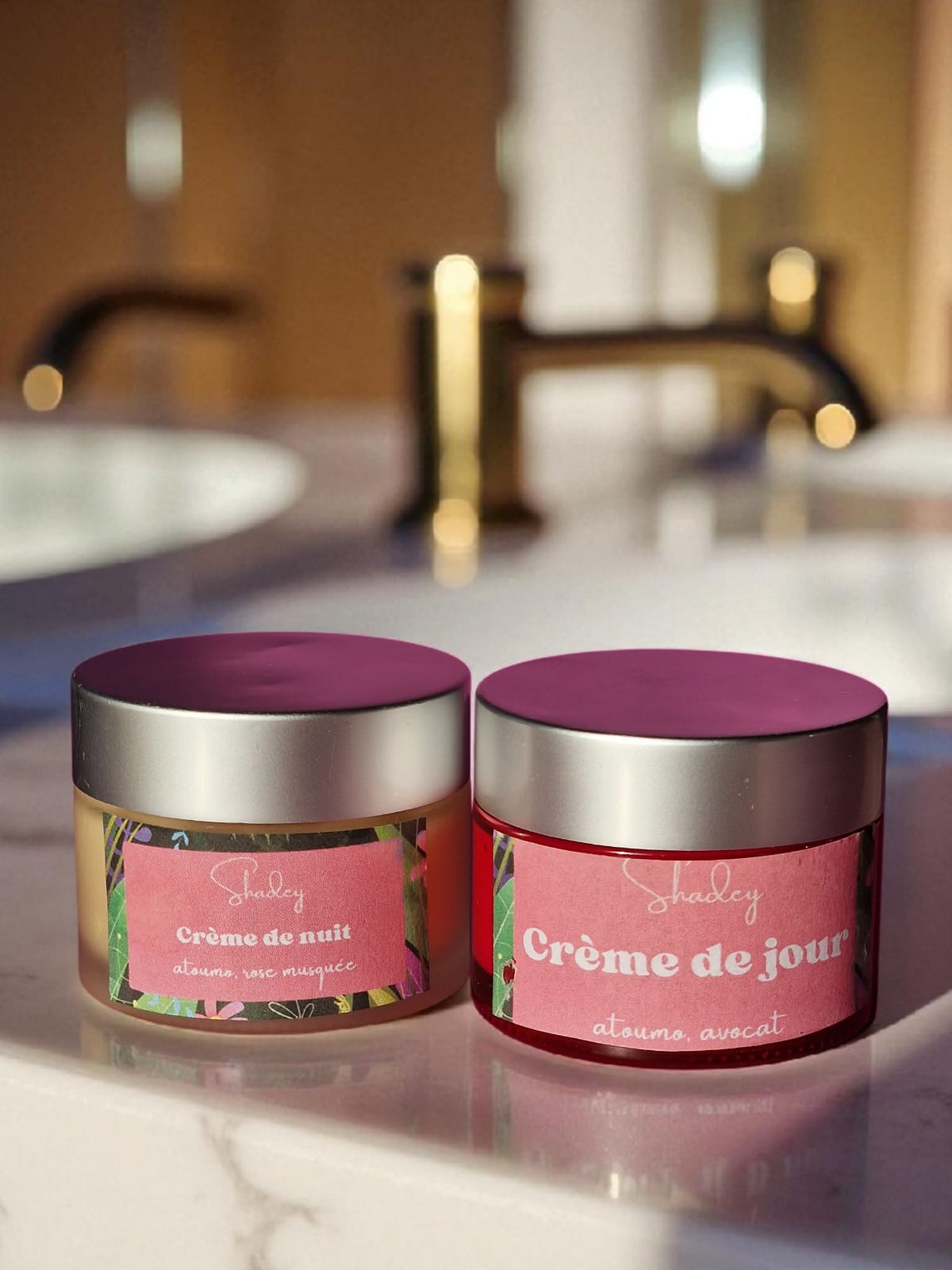 Duo Crème de jour et de nuit à la fleur d'Atoumo
