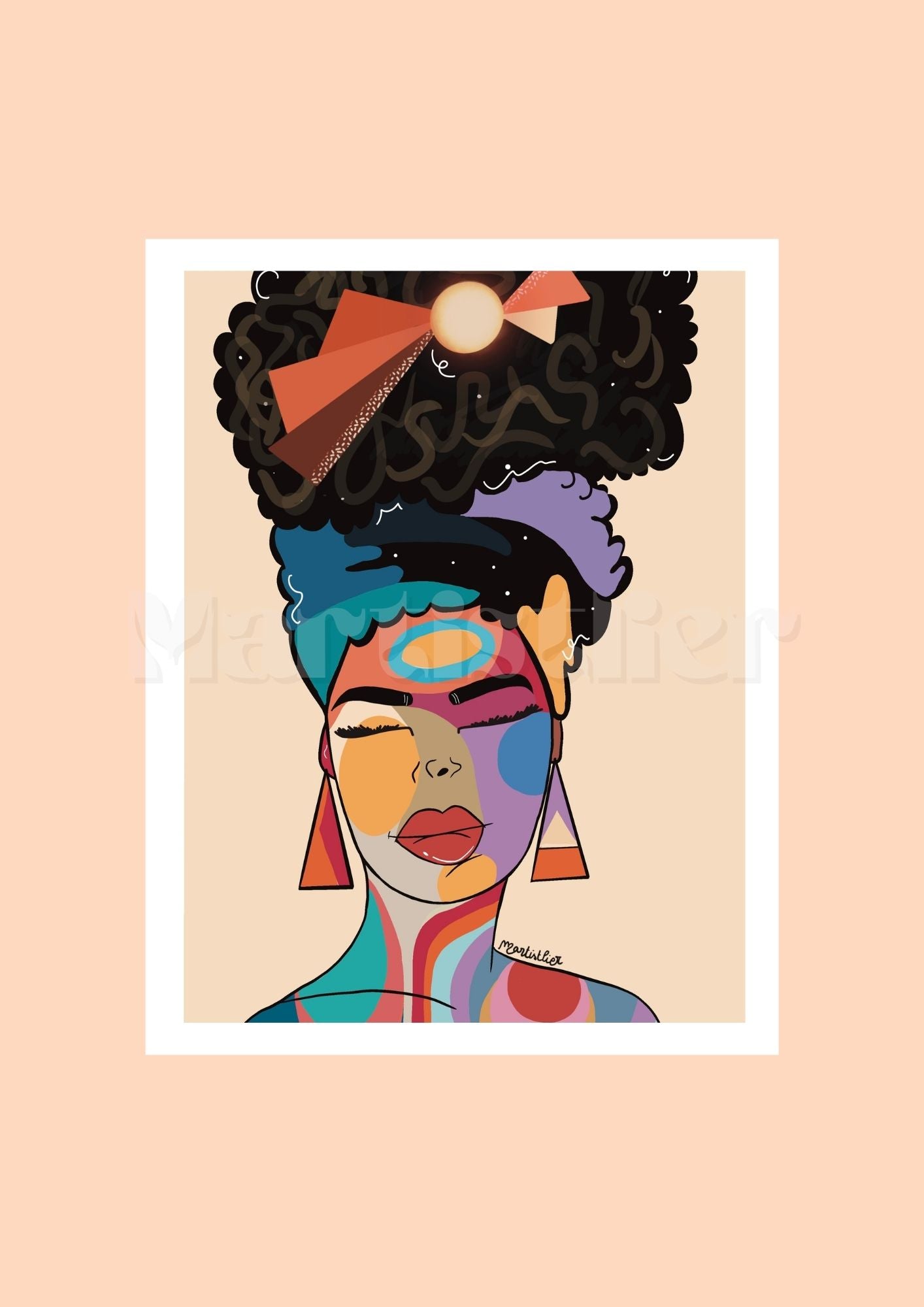 Afro puff 2