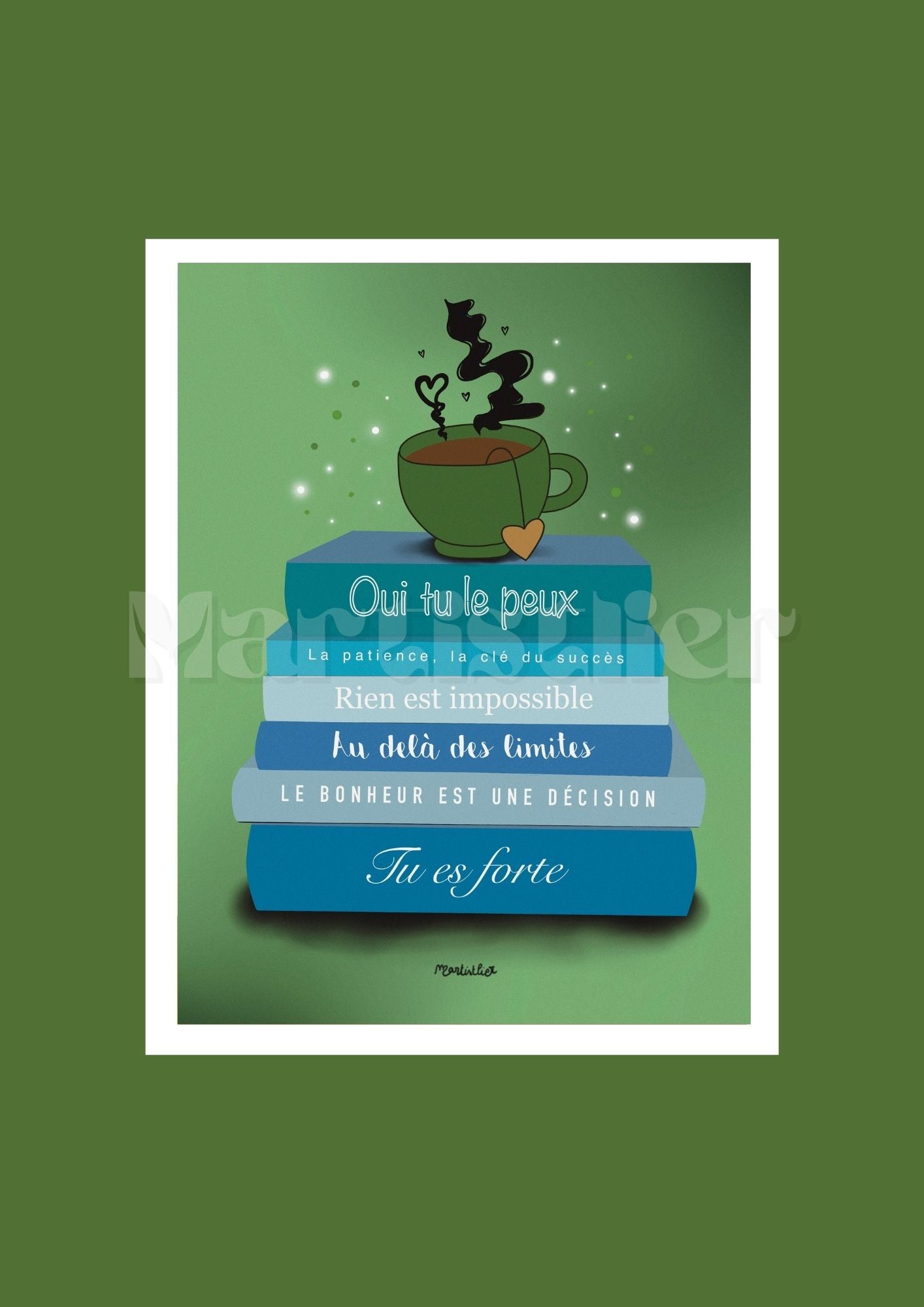 Lot de 5 cartes postales
