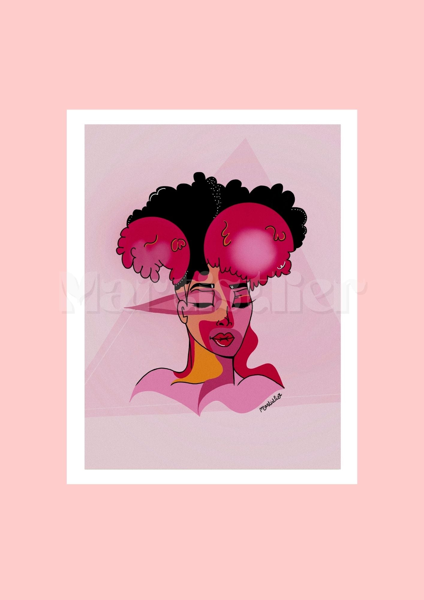 Afro puff 1