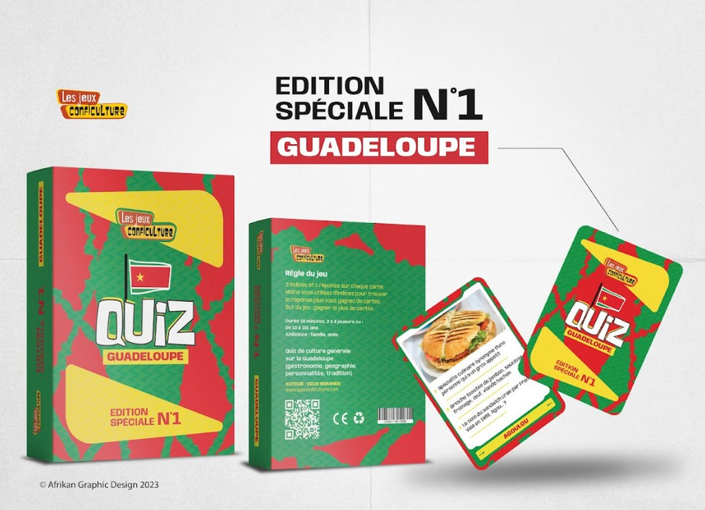 Trio de jeux de cartes – Quiz de culture générale sur la Guadeloupe