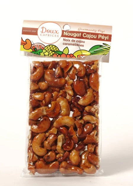 Nougat péyi aux noix de cajou caramélisées - Un voyage croquant vers la gourmandise